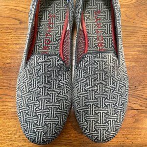 Rothy's Charcoal Grid Loafer Size 8